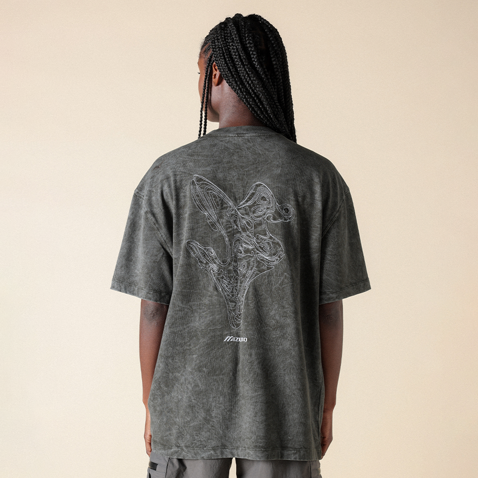 Mizuno Sportstyle FloraTech T-shirt Peat Charcoal